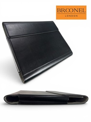 Broonel schwarze Ledertasche für 15,6''-Laptops