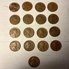 Lot of 17 1919-1956 P/D/S Lincoln Wheat Cent Laminated Planchet Mint Errors #7