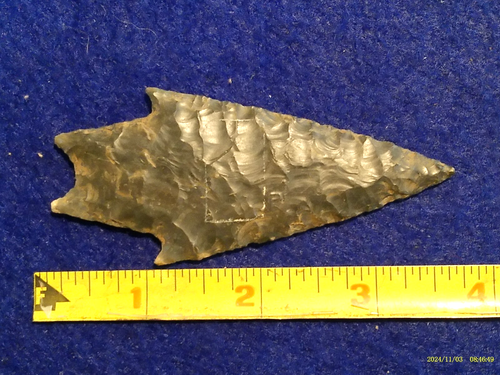 Reproduction Indian Arrowhead, Flint Knapping Collectible *FREE SHIPPING* FA29 - Picture 2 of 3