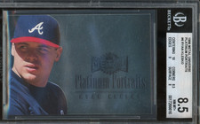 1996 Fleer Metal Universe RYAN KLESKO #6 Platinum Portraits BGS 8.5 Braves