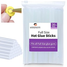 Full Size Hot Glue Sticks,(30 Pcs) 8" x 0.43" Crystal Clear Glue Sticks Perfe... 0.58 per gallon