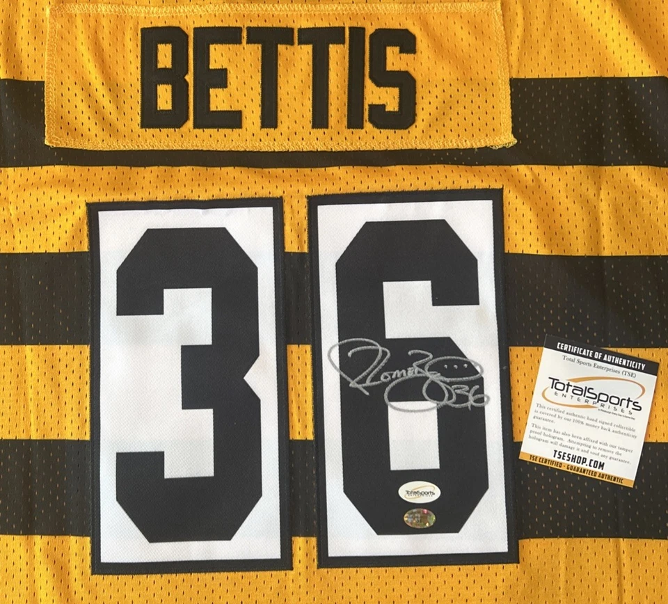 Camiseta deportiva firmada por Jerome Bettis de los Pittsburgh Steelers - Doble certificado de autenticidad / TSE Foto 2 de 4