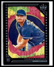 Thomas Szapucki 2022 Panini Diamond Kings Framed Blue #159 RC Rookie NY Mets