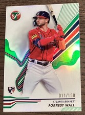 2024 Topps Pristine - #85 Forrest Wall RC Green Refractor /150 Braves Rookie