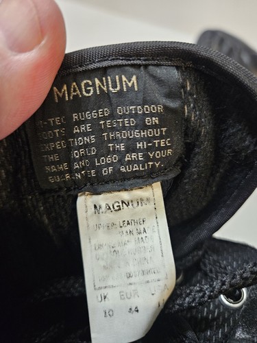 Magnum Hi-Tec Combat Boots 11 schwarz Militärschuhe Leder Schnürschuhe - Bild 7 von 7
