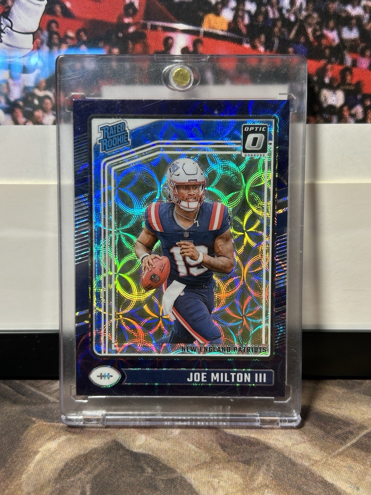 2024 Optic Joe Milton RC Blue Scope Prizm #255 Titans