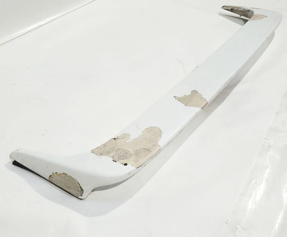 1989 1993 Nissan 240SX OEM Rear Spoiler White Needs Paint  - Image 2 of 4