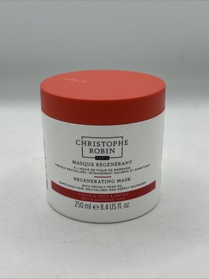 Christophe Robin Regenerating Hair Mask 8.4 oz Prickly Pear Oil for Dry Damaged
