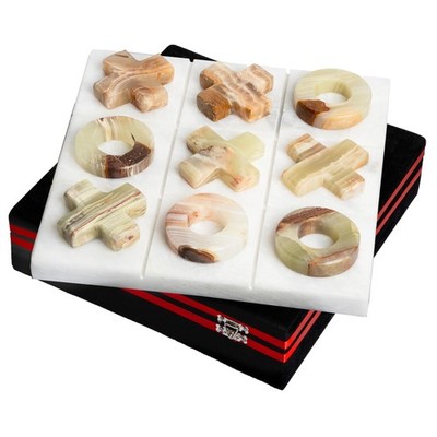 UMAID Onyx Marble Tic Tac Toe Game 10x10 Premium Handcrafted Marble Board Game