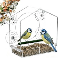 Vogelhaus Futterhaus FüR VöGel Fensterscheibe Garten Balkon Terrasse