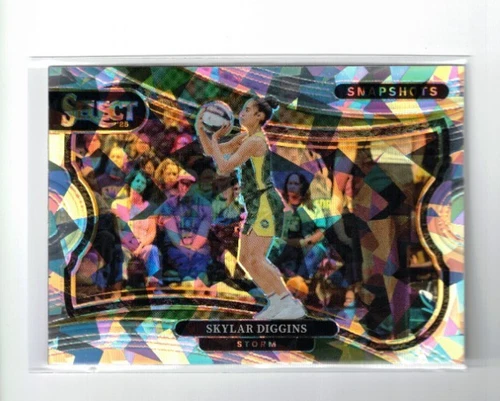 2025 #8 Skylar Diggins Panini Select WNBA Snapshots Ice Prizm Insert Storm