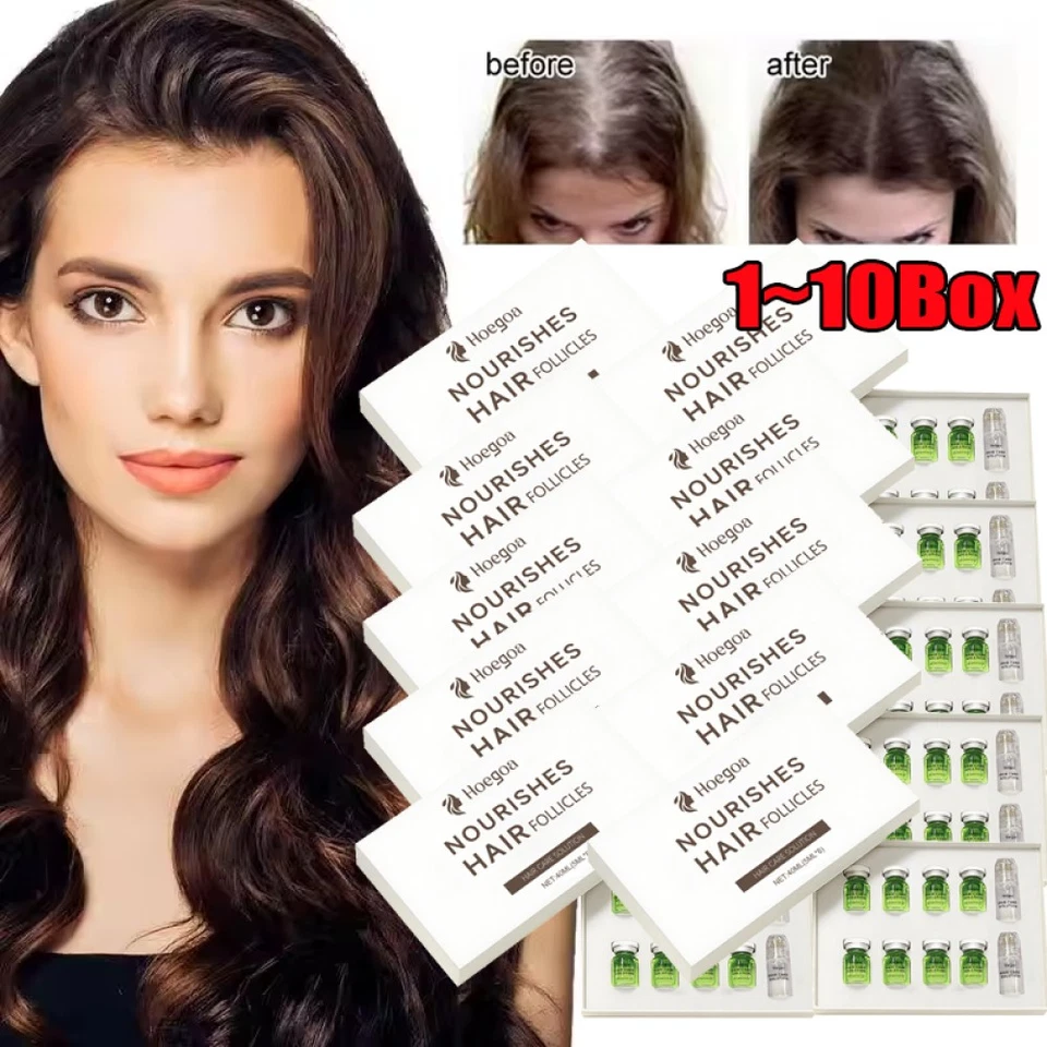 8Pcs Microneedle Hair Care Hair Roller Serum - Hair Thickening Ginseng Solution - Image 2 of 4