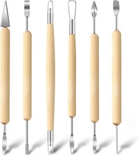 6 Pack Clay Tools Kit for Pottery  Sculpting, Molding  DIY