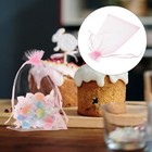 100 Pcs Organzabeutel Klein Organzasäckchen Organza-Geschenktüten Schmuckbeutel