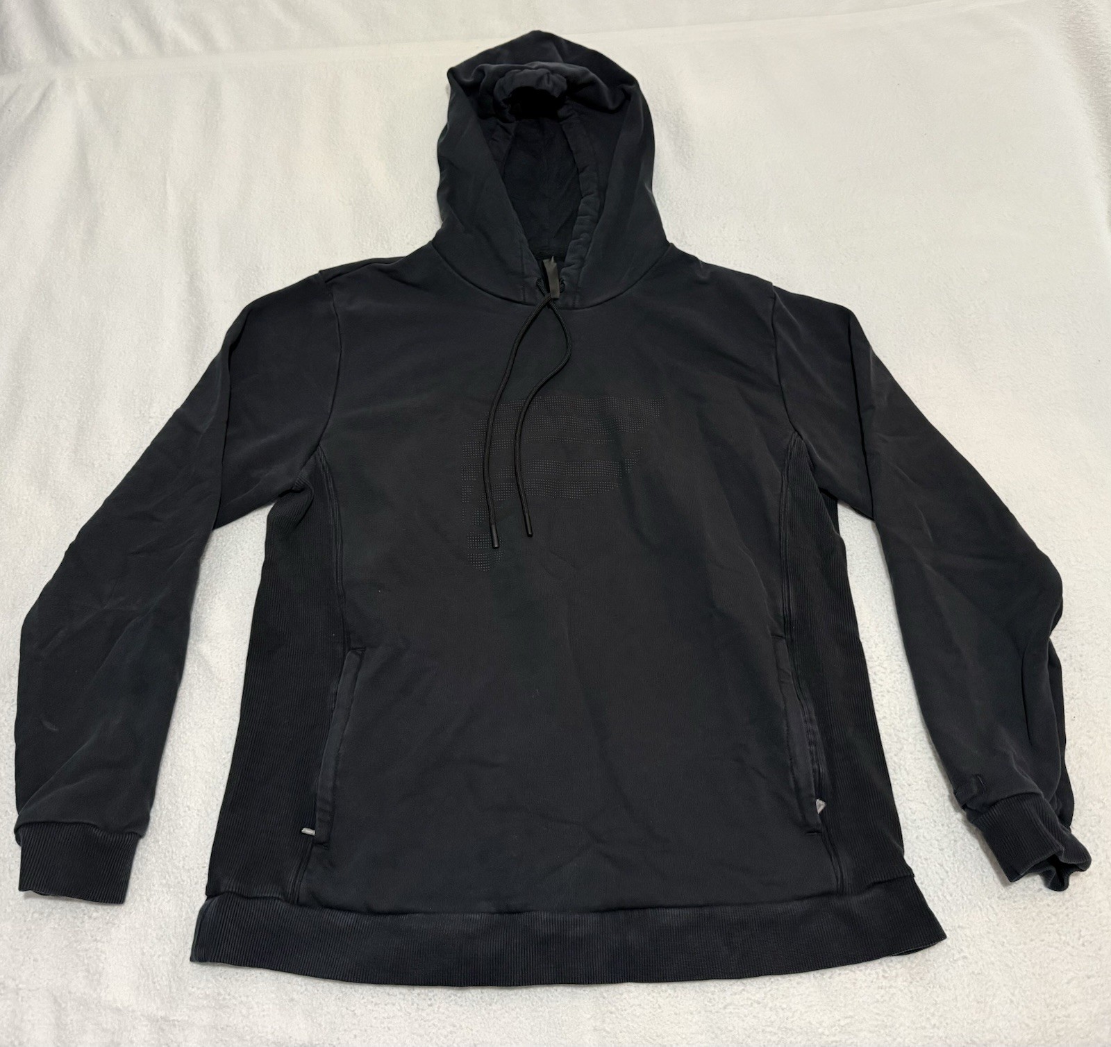 Fabletics Men's Courtside Hoodie Size XL Black Front Zipper Pockets