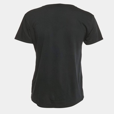 Saint Laurent Paris X Grimes Black Printed Cotton TShirt XS | eBay