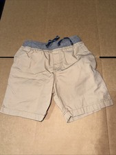 Carter's Boys 4 Up Pull On Shorts Khaki Sz 3t Pre-Owned