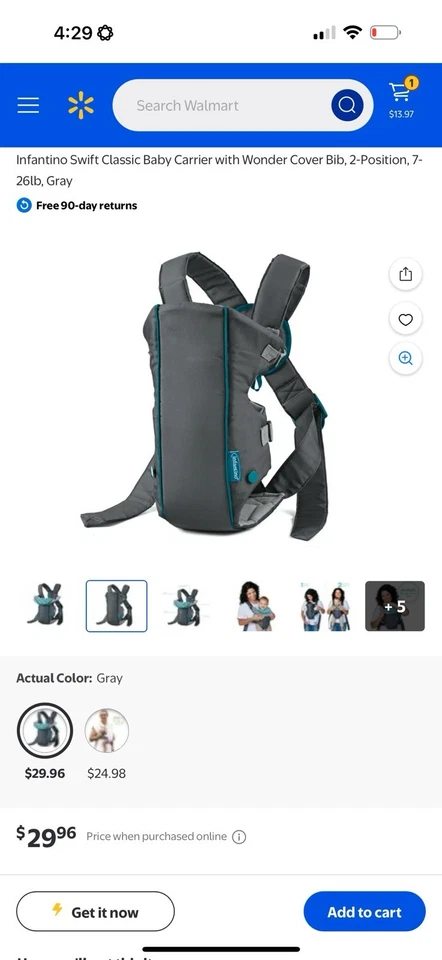 Portabebés Momcozy e Infantino 200-101 Foto 4 de 4