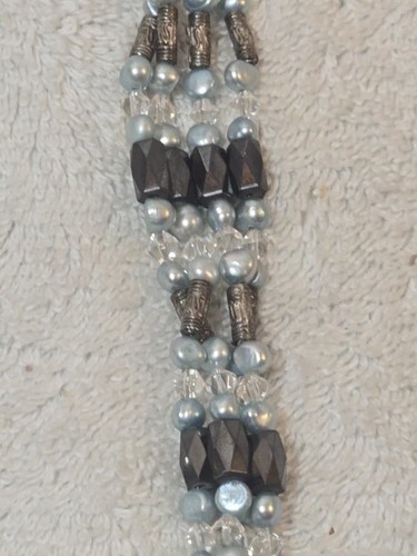 MAGNETIC Hematite Jewelry Multicolor Beads Necklace Bracelet Adjustable Wrap 30" - Picture 5 of 7