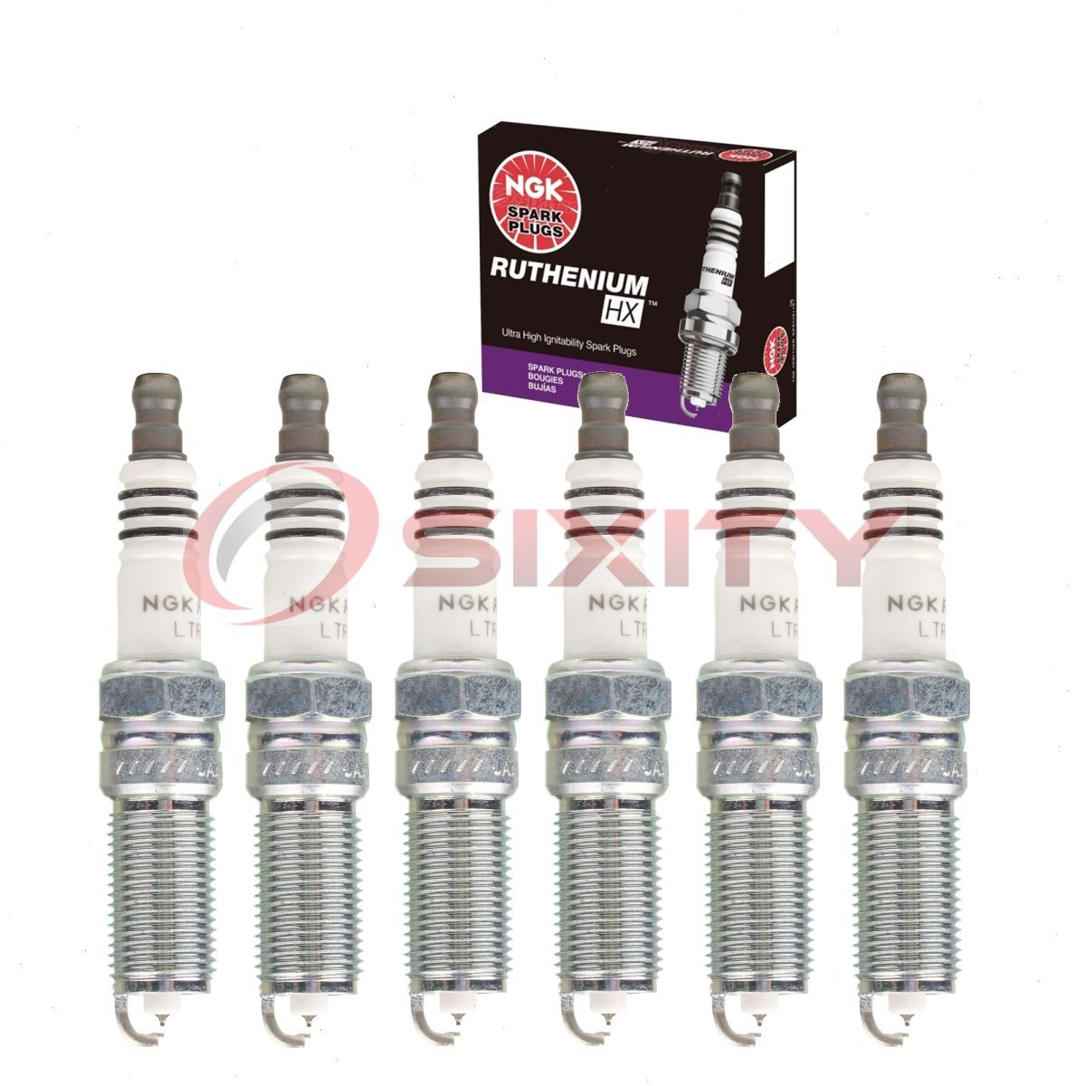6 pc NGK Ruthenium HX Spark Plugs for 2013-2019 Ford Police Interceptor xg