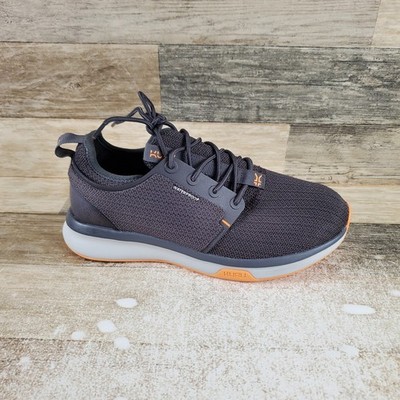 Kuru Atom Womens Shoes Sz 8.5 M Running Smoke Gray Apricot Mesh Lace Up Sneakers