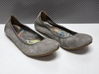 Born 10 Julianne Ballet Flats Grey Leather Slip On EUC  — photo 2