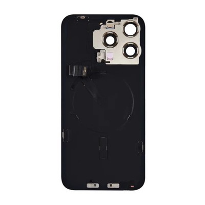iPhone 15 Serie Rückglas mit Mag-Safe Magneten, Kabelloser Ladespule & Blitz