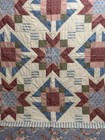 Vintage Hand Quilted Stars Patchwork Quilt 86x86 queen  #187 — photo 2