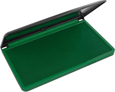 Large Green Ink Stamp Pad 3.5" x 6.25" Felt Pad For Paper Cardboard