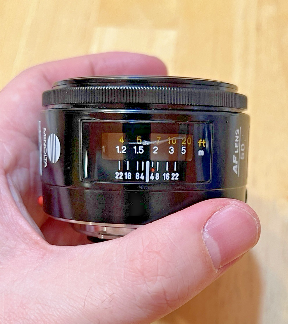 Minolta Maxxum AF 50mm f/1.7 Prime Lens SONY A-Mount 49mm JAPAN