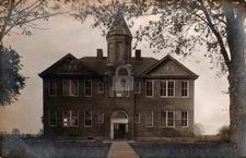 c1910 RUSSELLVILLE School Ohio Brown Co Jefferson Township RPPC Postcard COPY