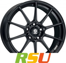 Sparco Assetto Gara matt black 7x17" ET37 LK4 100 ML 63.3 Alufelgen 17 Zoll