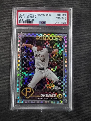 2024 Topps Chrome Update Series - Paul Skenes #USC88 X-Fractor (RC) PSA 10