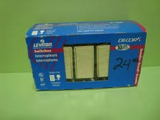 10 Pc - Leviton Ivory Decora 15 Amp Single Pole Switch  5601-2IM