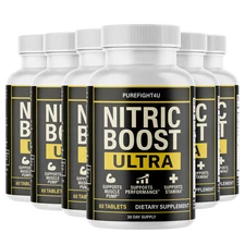 Nitric Boost Ulta Supplement – Energy, Pump & Circulation Booster – 5 Bottles
