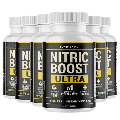 Nitric Boost Ulta Supplement   Energy, Pump & Circulation Booster   5 Bottles