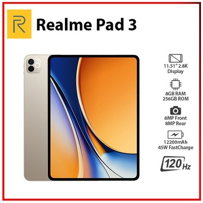 (Wi-Fi+5G) Realme Pad 3 5G 8GB+256GB GOLD Octa Core Global Android PC Tablet