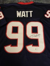 JJ WATT Signed Autographed HOUSTON TEXANS Custom Jersey COA Auto NICE!