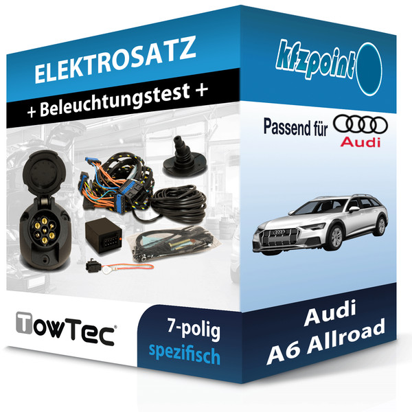 Towtec E-Satz 7Polig Fahrzeugspezifisch Passend für Audi A6 Allroad NEU-image