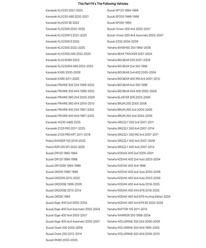 Tusk Brake Pad - Sintered Metal Rear For KAWASAKI Z125 PRO 2017-2022 - Image 2 of 4