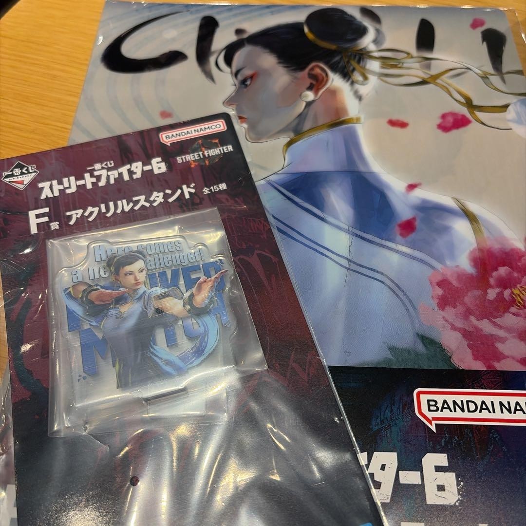 Street Fighter 6 Ichiban Kuji Chun-Li Acrylic Stand Clear File