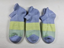Bombas Original Tri-Block Lot Of 3 Pairs Ankle Socks Size M