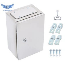 12 × 8 × 6" Stainless Steel Electrical Enclosure NEMA 4X Junction Box IP66