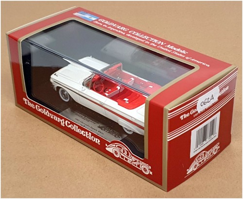 Goldvarg 1/43 Scale GC-062A - 1961 Chevrolet Impala Convertible - White - Picture 5 of 5