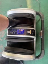 Tisscare Black Silver Foot Massage Machine, Multispeed, Electric Display