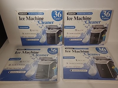 (4)USKICH Ice Machine Cleaner Descaler Tablets 36Pc Ice Maker Cleaner Compatible