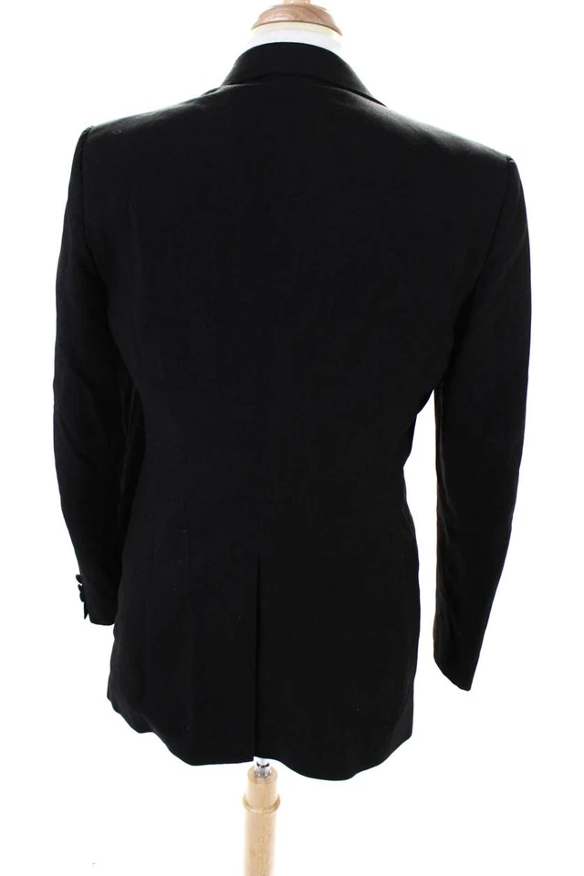 Blazer Barneys New York Para Hombres Cuello Un Botón Manga Larga Negro Talla 41 Largo Foto 4 de 4