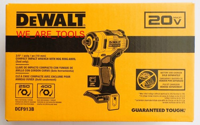 #ad Dewalt DCF913B 20V Max 3 8quot; Compact Brushless Impact Wrench with Hog Ring Anvil $127.97
