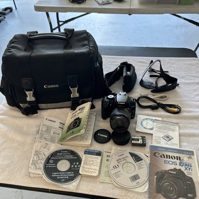 Canon EOS Digital Rebel XTi Camera With 18-55mm Lens Manuel Canon Bag & Battery