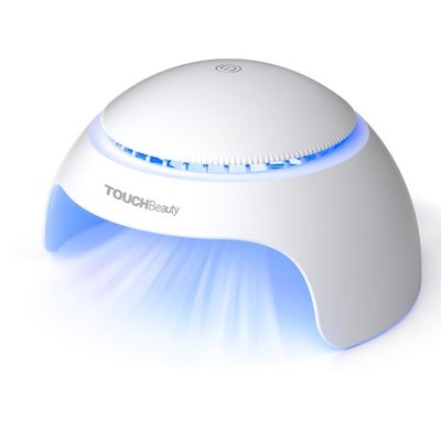 TOUCHBeauty Nail Dryer for Kids Teens Beginners: LED Fan & Light, S, White